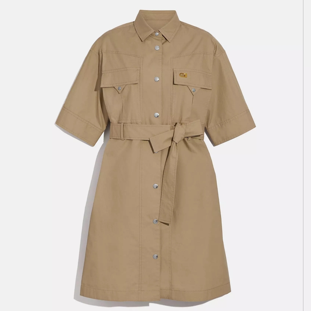 NWT Coach 1941 Safari Shirt Dress Sz 2 - Picture 2 of 10